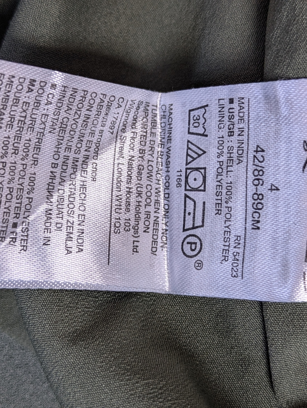 Banana Republic Button-Front Utility Sheath Dress Olive Green Size 4 EUC - Picture 12 of 12